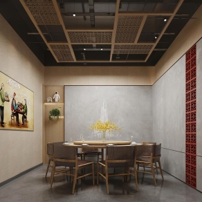 现代包厢3D模型下载